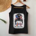 Coast Guard Mom Messy Bun Sunglasses Military Mothers Day Women Tank Top Basic Casual Daily Weekend Graphic Funny Gifts
