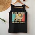Cool Otter Design For Men Women Kids Vintage Sea Otter Lover Women Tank Top Basic Casual Daily Weekend Graphic Funny Gifts