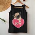Cute Pug Gift Puppy Dog Lover Ladies Pugs Mom Girls Kids Women Tank Top Basic Casual Daily Weekend Graphic Funny Gifts