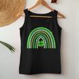 Cute Rainbow Leopard Print Shamrock Lucky St Patricks Day V4 Women Tank Top Basic Casual Daily Weekend Graphic Funny Gifts