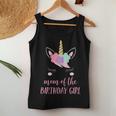 Cute Unicorn Mom Shirt Mom Of The Birthday Girl V2 Women Tank Top Unique Gifts