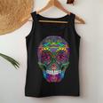 Day Of The Dead Rainbow Skull Dia De Los Muertos Women Tank Top Unique Gifts