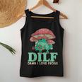 Dilf Damn I Love Frogs Cute Frog Mom Women Tank Top Unique Gifts