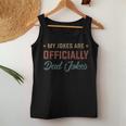 Fathers Day My Jokes Are Officially Dad Jokes Wife Daughter Women Tank Top Basic Casual Daily Weekend Graphic Funny Gifts