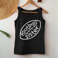 Football Silhouette Football Sister Women Tank Top Unique Gifts