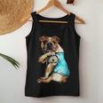 Funny Bulldog Dog I Love Mother Tattoo Bulldog Lover Gift Women Tank Top Basic Casual Daily Weekend Graphic Funny Gifts