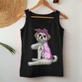 Funny Strong Shih Tzu Dog I Love Mom Tattoo Shih Tzu Mom Women Tank Top Basic Casual Daily Weekend Graphic Funny Gifts