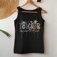 Funny Teacher Mardi Gras Festival Family Matching Outfit Women Tank Top Basic Casual Daily Weekend Graphic Funny Gifts