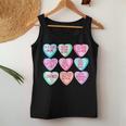 Funny Teacher Valentines Day Conversation Heart School V2 Women Tank Top Basic Casual Daily Weekend Graphic Funny Gifts