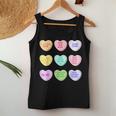 Funny Teacher Valentines Day Conversation Heart School V5 Women Tank Top Basic Casual Daily Weekend Graphic Funny Gifts