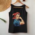 Girl Power We Can Do It Rosie The Riveter Woman Super Mom Women Tank Top Basic Casual Daily Weekend Graphic Personalized Gifts