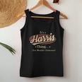 Harris Name Harris Family Name Crest Women Tank Top Basic Casual Daily Weekend Graphic Funny Gifts