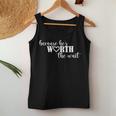 Because Hes Worth The Wait Air Force Wife Marine Wife Women Tank Top Unique Gifts