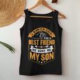 I Asked God For A Best Friend He Sent Me My SonFathers Day Women Tank Top Basic Casual Daily Weekend Graphic Personalized Gifts