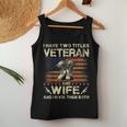 I Have Two Titles Veteran And Wife | Veteran Wife Women Tank Top Basic Casual Daily Weekend Graphic Funny Gifts