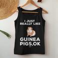 I Just Really Like Guinea Pigs Ok Funny Guinea Mom Themed Women Tank Top Basic Casual Daily Weekend Graphic Funny Gifts