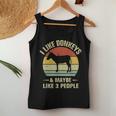 I Like Donkeys And Maybe Like 3 People Funny Donkey Farmer Women Tank Top Basic Casual Daily Weekend Graphic Funny Gifts