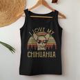 I Love My Chihuahua Vintage Funny Mom Dad Lover Themed Gifts Women Tank Top Basic Casual Daily Weekend Graphic Funny Gifts