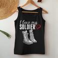 I Love My Soldier - Proud Military WifeWomen Tank Top Basic Casual Daily Weekend Graphic Funny Gifts