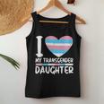I Love My Transgender Daughter Gift Lgbt Flag Trans Mom Dad Women Tank Top Basic Casual Daily Weekend Graphic Funny Gifts