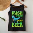 Irish I Could Drink This BeerRex St Patricks Day Women Tank Top Basic Casual Daily Weekend Graphic Funny Gifts