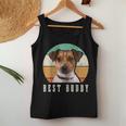 Jack Russell Dad Terrier Mom Best Buddy Retro Vintage Dog Women Tank Top Unique Gifts