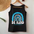 Be Kind Autism Awareness Groovy Rainbow Choose Kindness Women Tank Top Unique Gifts
