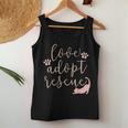 Love Adopt Rescue Cat Pet Owner Rescue Mom Or Dad Women Tank Top Basic Casual Daily Weekend Graphic Funny Gifts