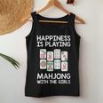 Womens Mahjong Cool Happiness Is Playing Mahjong Girls Women Tank Top Unique Gifts