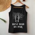 Mens Disc Golf Dad Best Dad By Par Funny Frisbee Golf Women Tank Top Basic Casual Daily Weekend Graphic Funny Gifts