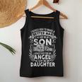 Mens I Asked God To Make Me A Better Man He Sent Me My Son Women Tank Top Basic Casual Daily Weekend Graphic Funny Gifts
