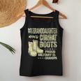 Mens My Granddaughter Wears Combat Boots - Proud Military Grandpa Women Tank Top Basic Casual Daily Weekend Graphic Funny Gifts