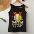 Womens Mom Of Both Baseball And Softball Mom Women Tank Top Unique Gifts