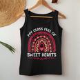 My Class Is Full Of Sweethearts Rainbow Valentines Teacher V2 Women Tank Top Basic Casual Daily Weekend Graphic Funny Gifts