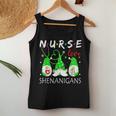 Nurses Love Shenanigans Funny Gnomes Nurse St Patricks Day V10 Women Tank Top Basic Casual Daily Weekend Graphic Funny Gifts