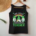 One Lucky Kindergarten Teacher Gnome St Patricks Day Men Women Tank Top Basic Casual Daily Weekend Graphic Funny Gifts