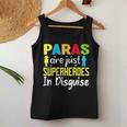 Paraprofessional Teacher Are Just Superheroes In Disguise Women Tank Top Basic Casual Daily Weekend Graphic Funny Gifts