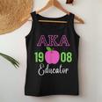 Pink Green Aka Educator Black History Month Teacher Squad Women Tank Top Unique Gifts