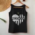 Proud Air Force Sister Pride Military Family Heart Gift Women Tank Top Basic Casual Daily Weekend Graphic Funny Gifts