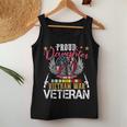 Proud Daughter Vietnam War Veteran American Flag Military Women Tank Top Basic Casual Daily Weekend Graphic Funny Gifts