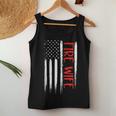 Proud Fire Wife Thin Red Line American Flag Firefighter Gift Women Tank Top Basic Casual Daily Weekend Graphic Funny Gifts