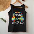 Rockin To A Different Tune Autistic Awareness Men Women Women Tank Top Basic Casual Daily Weekend Graphic Funny Gifts