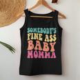 Somebodys Fine As Baby Momma Funny Mom Mama Saying Retro Women Tank Top Basic Casual Daily Weekend Graphic Funny Gifts