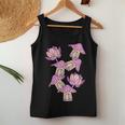 Super Cute Kids Tiny Mushroom Homes Drawing With Fun Flowers Women Tank Top Basic Casual Daily Weekend Graphic Personalized Gifts