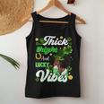 Thick Thighs Lucky Vibes St Patricks Day Melanin Black Women Women Tank Top Unique Gifts