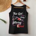 This Girl Loves Filtering Blood Dialysis Nurse Nursing Women Tank Top Basic Casual Daily Weekend Graphic Funny Gifts