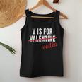 V Is For Vodka AlcoholShirt For Valentine Day Women Tank Top Unique Gifts