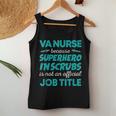 Va Nurse Superhero In Scrubs Not Official Job Title Women Tank Top Unique Gifts
