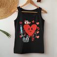 Valentines Day Nurse Heart Funny Nursing Scrub Top Rn Women Women Tank Top Basic Casual Daily Weekend Graphic Funny Gifts