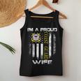 Vintage Im A Proud Coast Guard Wife With American Flag Women Tank Top Basic Casual Daily Weekend Graphic Funny Gifts